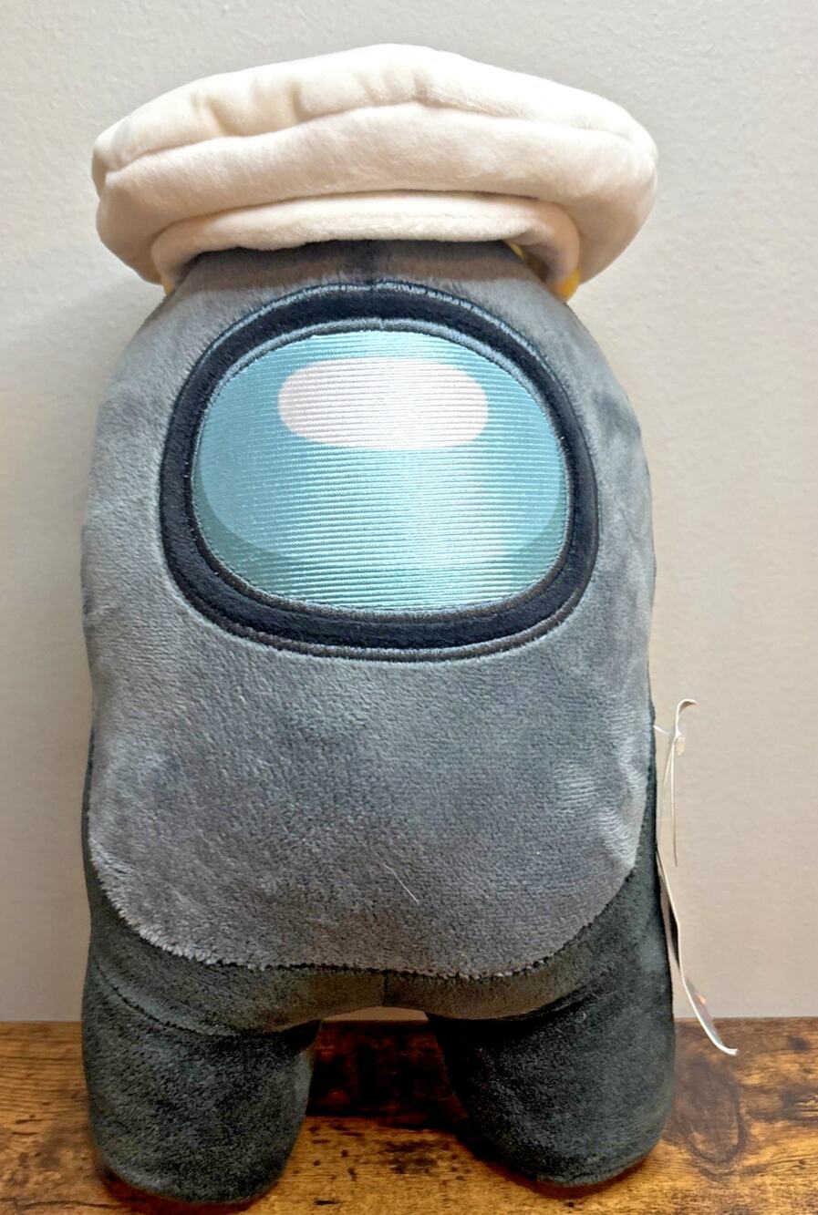 Among Us Gray Crewmate Plush Stuffed Toy w/ Hat Innersloth